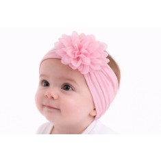 Bentita roz lata cu floare aplicata