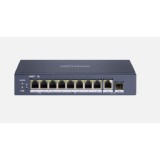 SWITCH 8PORTURI 2XHIPOE 6XPOE UNMANAGED SafetyGuard Surveillance