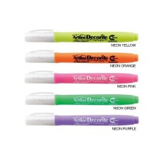 Marker Artline Decorite, Varf Flexibil (tip Pensula) - Verde Neon foto