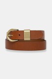 Sessun curea de piele femei, culoarea maro, 24116004