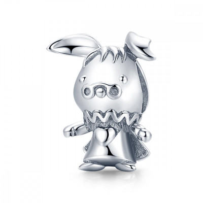 Talisman din Argint Halloween Rabbit Charm foto