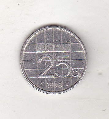 bnk mnd Olanda 25 cent 1998