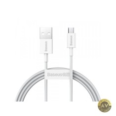 Cablu Date si Incarcare USB-A - microUSB Baseus Superior Series 18W 2m Alb CAMYS-A02