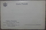 Carte postala reclama Compania Pneu Fulda// anii &#039;30, Circulata, Fotografie