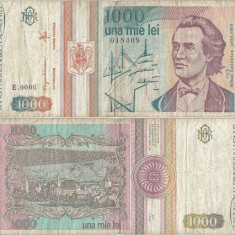 1993 ( V ) , 1.000 lei ( P-102a ) - Romania