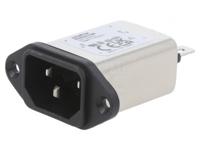 Conector Alimentare AC Soclu Tată C14 3A 250VAC foto