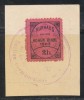 Posta locala Paltinis Hohe Rinne 1903 timbru 2h stampilat fragment de ilustrata