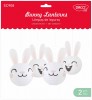 Set Creativ Felinar Iepuras DACO, 2 Dimensiuni: 15.2cm si 20.3cm, Hartie, Suport Metalic, Urechi Iepure - Joc Educativ Arta