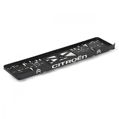 Set suport placute numar inmatriculare auto 3D (fata + spate) Citroen gri foto
