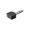 Adaptor Jack 6.35 mm la 2x 3.5 mm mama stereo Goobay