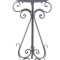 Baie pasarele cu picior din fier forjat antik grey AJA409