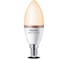 Bec LED inteligent Philips Candle C37, Wi-Fi, Bluetooth, E14, 4.9W (40W), 470 foto