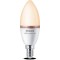 Bec LED inteligent Philips Candle C37, Wi-Fi, Bluetooth, E14, 4.9W (40W), 470