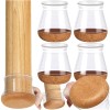 Set 4 Protectii Antizgariere pentru Picioare Scaune din Fetru/Pasla 25x28 mm, Ruhhy