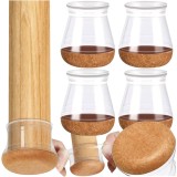 Cumpara ieftin Set 4 Protectii Antizgariere pentru Picioare Scaune din Fetru/Pasla 25x28 mm