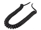 Cablu Spiralat H07BQ-F 3G1,5mm2 PUR Negru