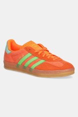 adidas Originals adidași din nubuc Gazelle Indoor W femei, culoarea portocaliu, JQ0193