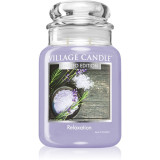 Village Candle Relaxation lum&acirc;nare parfumată (Glass Lid) 602 g
