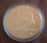 S C3 10 - Medalie / coin tematica politica - America USA - presedintele Donald Trump - 2024