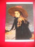 HOPCT 23060 HENRIETTE CU PALARIA MARE -EVENEPOEL HENRI [ 1872-1899] - BELGIA - PICTURA---NECIRCULATA