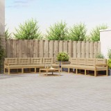 vidaXL Set de canapele de exterior 9 pcs Alb și Bej 79 x 79 x 37 cm 3386227