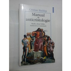 MANUAL DE ANTICRISTOLOGIE - CRISTIAN BADILITA