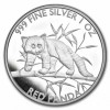 Ciad 2023 - 5000 franci CFA - panda roșie - 1 OZ , O monedă de argint, Africa