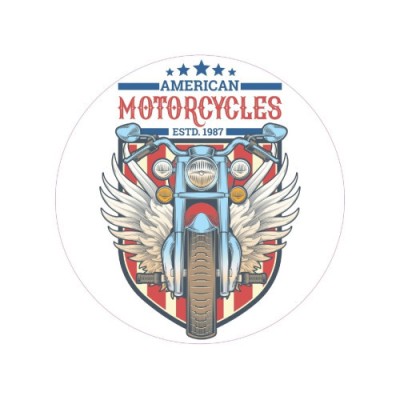 Abtibild &amp;quot;AMERICAN MOTORCYCLES&amp;quot; Cod: TAG 038 / T2 foto