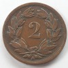 Elveția 2 rappen 1886, Europa