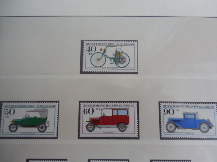 Serie timbre nestampilate masini Germania Berlin Vest MNH Berlin West