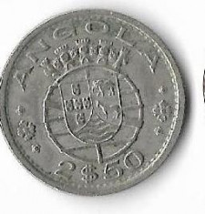 Moneda 2,5 escudos 1956 - Angola foto