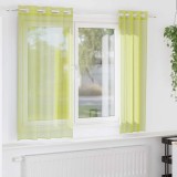 Gossi perdele voile cu oelii 2 buc verde mar 140x140 cm