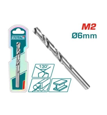 TOTAL - BURGHIU PENTRU METAL M2 HSS - DIAMETRU 6MM (INDUSTRIAL) PowerTool TopQuality foto