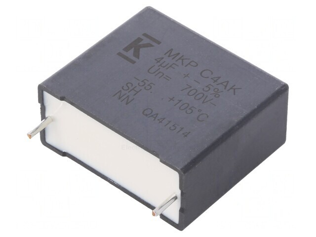 Condensator Polipropilenă DC-Link 4uF 13,4m&Omega; THT &plusmn;5%
