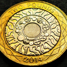 Moneda bimetal 2 POUNDS - ANGLIA / MAREA BRITANIE, anul 2014 *cod 4961