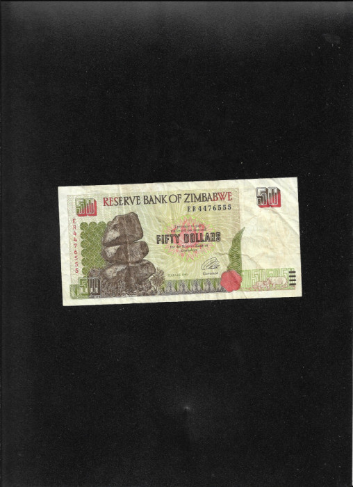 Zimbabwe 50 dollars 1994 seria4476555