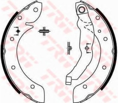 Set saboti frana RENAULT MEGANE I Break (KA0/1) (1999 - 2003) TRW GS8567 foto