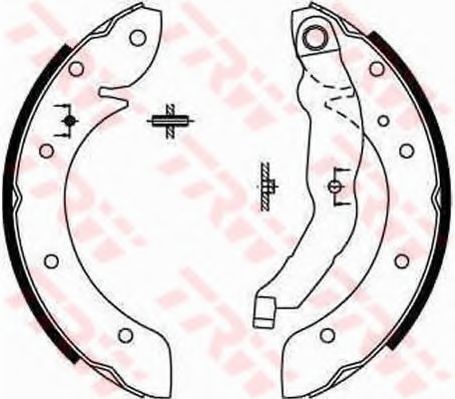 Set saboti frana RENAULT MEGANE I Break (KA0/1) (1999 - 2003) TRW GS8567