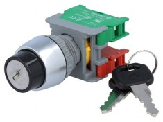 Comutator Rotativ cu Cheie 22mm 2NC NO