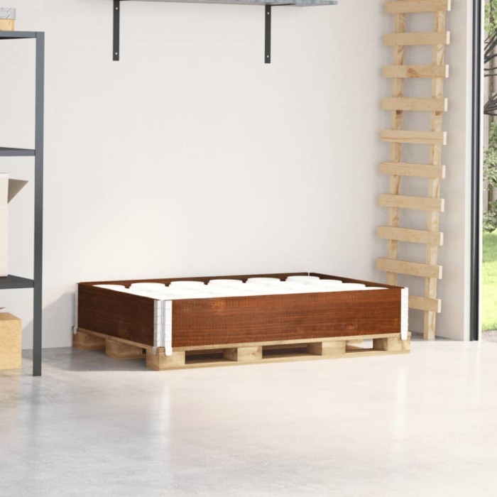 vidaXL Ramă pentru paleți, maro, 120x80 cm, lemn masiv de pin 4010274