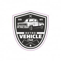 Abtibild &quot;RETRO VEHICLE CLUB&quot; Cod: TAG 012 / T2 Automotive TrustedCars