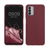Husa Kwmobile pentru Nokia G42 5G, Visiniu, Silicon, KWM000021KN003C, Carcasa