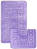 Set 2 Covorase Baie Model Ethnic 2539, Marimi 50 x 80 40 x 50 cm, Mov, Antiderapant, Antialergic, Polipropilena