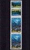 RO 2002 LP 1587 , &quot;Anul muntilor/ecoturismului &quot;,straif 2 serii +tete-beche,MNH, Natura, Nestampilat