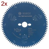 2x Bosch Expert for High Pressure Laminate - Panza fierastrau circular panouri laminate 254x30x2.8 mm 80 dinti