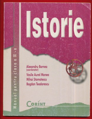 Coord. Alexandru Barnea, Istorie manual pentru clasa a IX-a 2000 foto