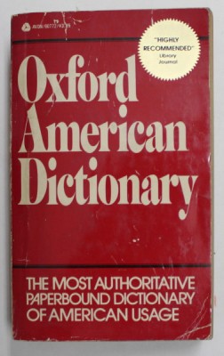 OXFORD AMERICAN DICTIONARY by EUGENE EHRILCH ..JOYCE M. HAWKINS , 1982 , PREZINTA URME DE UZURA foto