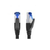 Cablu de retea Ethernet Cat 7 (10 Gbit s, fibra optica, mufa RJ45, negru) - NOU