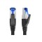 Cablu de retea Ethernet Cat 7 (10 Gbit s, fibra optica, mufa RJ45, negru) - NOU