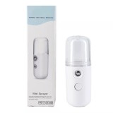 Spray de hidratare facial&Auml; cu tehnologie nano, flippy, hidratare, igienizare, abur rece, &Atilde;nc&Auml;rcare usb, capacitate 30 ml, 10cm, alb
